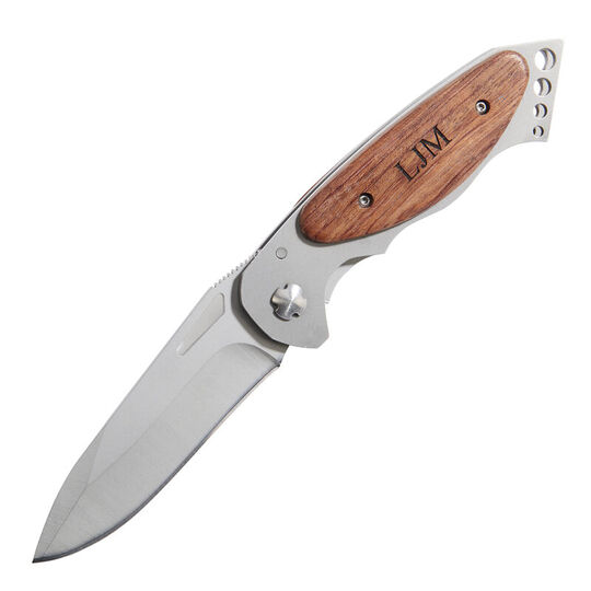 Pocket Knife with Wood Handle